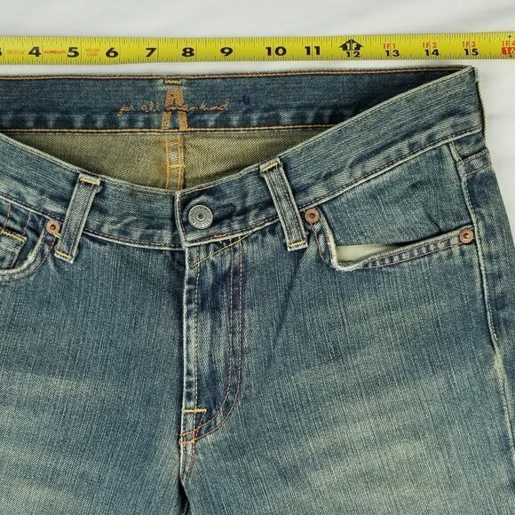 7 For All Mankind Sz 28 Boot Cut Women's Boyfriend - Picture 2 of 11